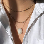Diamond Stone Necklace