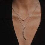 Pave Moon Necklace
